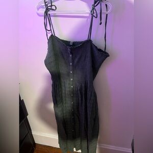 Aerie Dark Green Maxi Dress